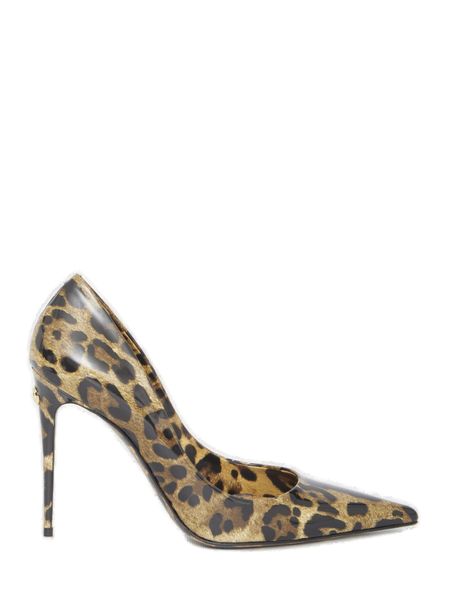 DOLCE & GABBANA Animalier Leather Stiletto Pumps for Women