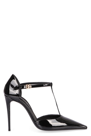 DOLCE & GABBANA Elegant Patent Leather T-Bar Pumps