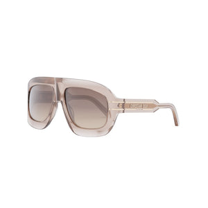 DIOR Dark Havana and Blue Women's Sunglasses