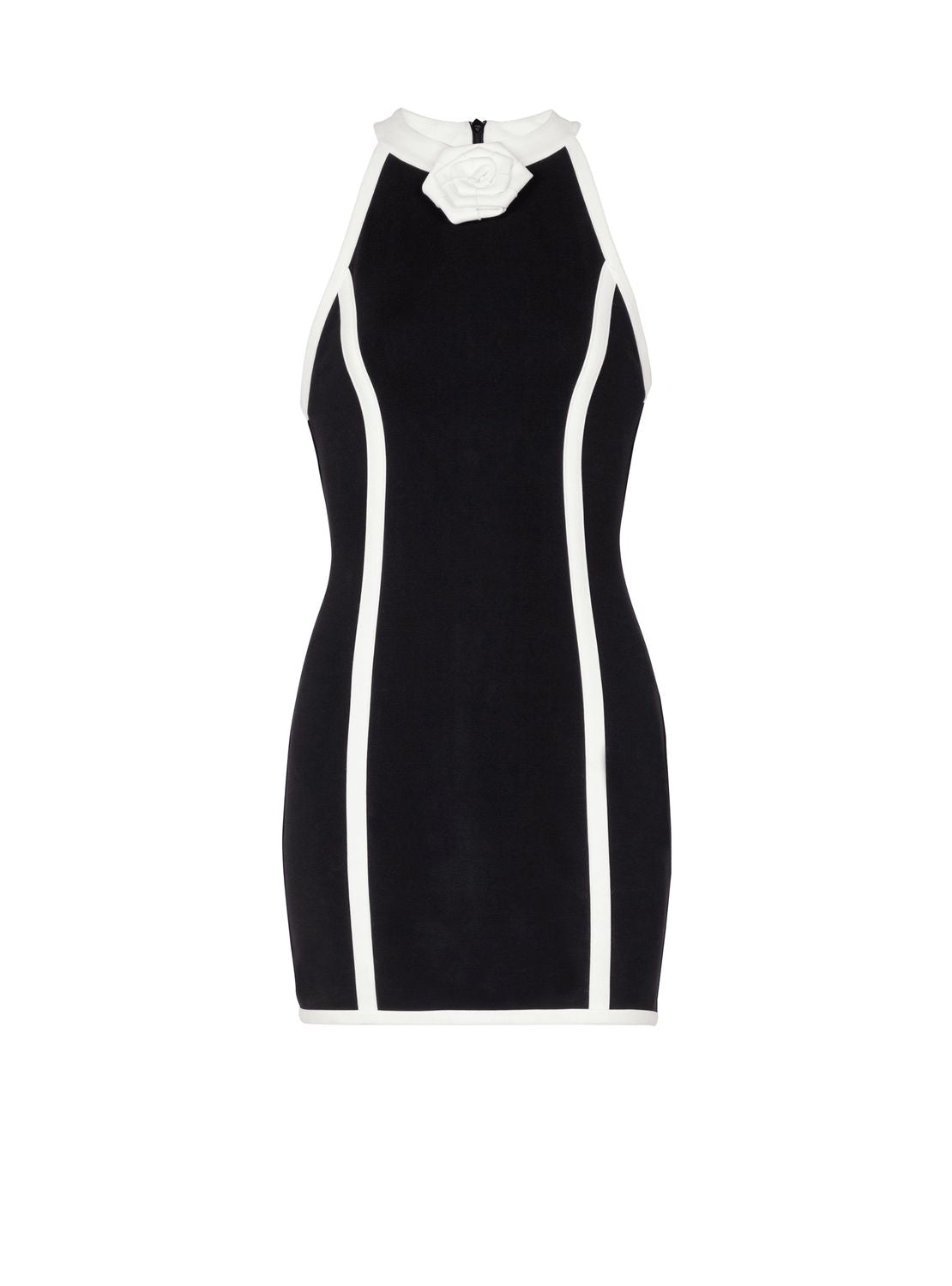 BALMAIN Black Contrast Lines Vest for Women - SS24 Collection