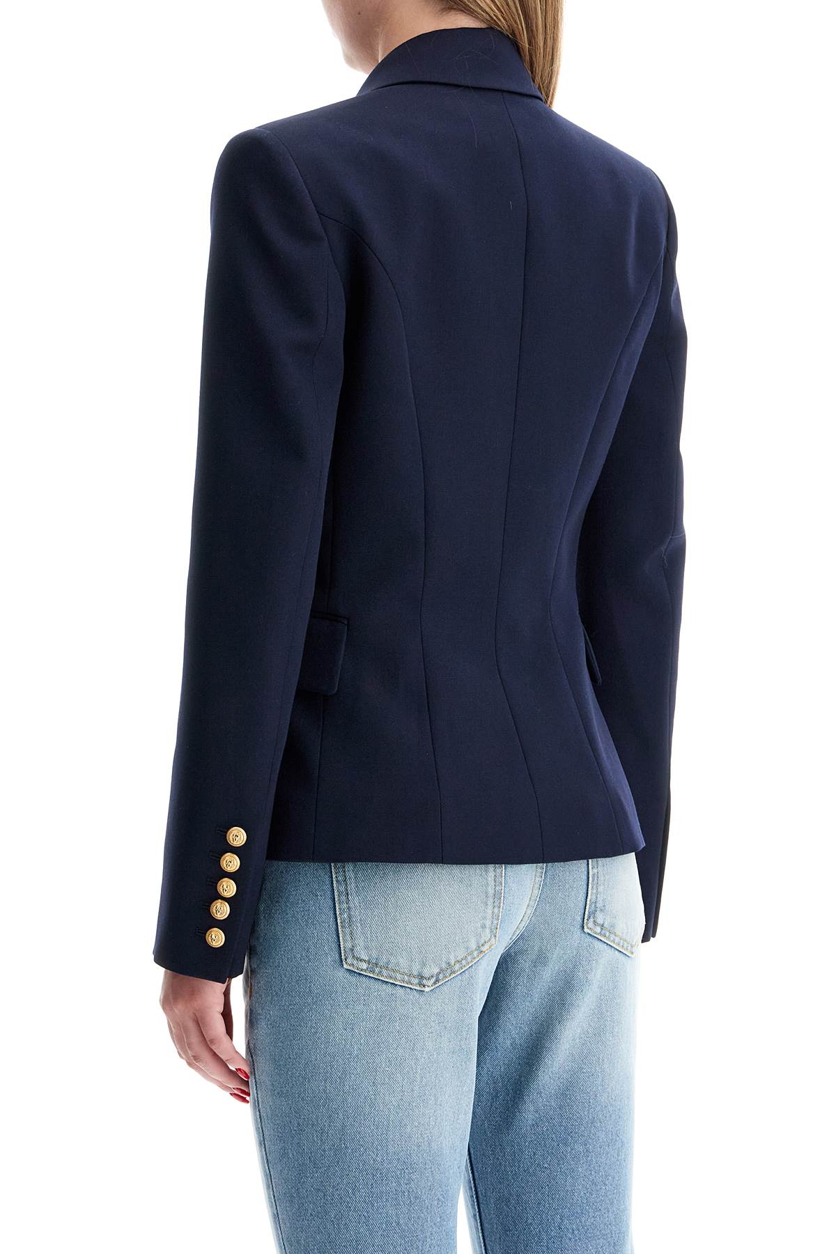 BALMAIN Elegant 6-Button Double-Breasted Wool Jacket