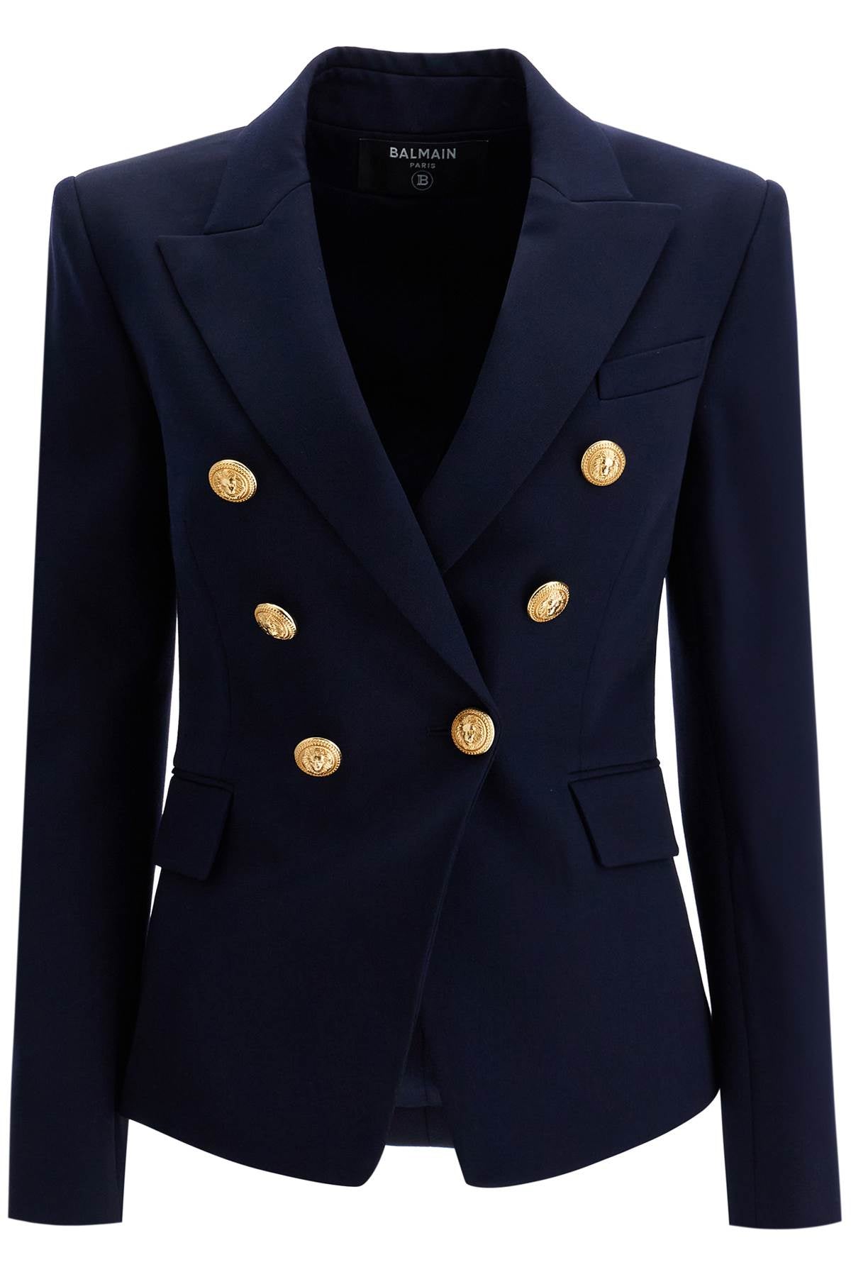 BALMAIN Elegant 6-Button Double-Breasted Wool Jacket