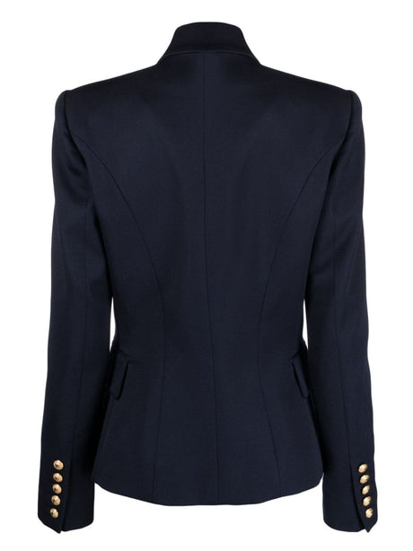 BALMAIN Double-Breasted Wool Blazer for Women