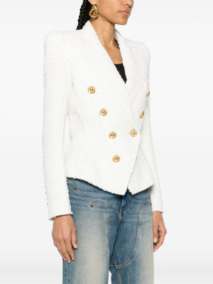 BALMAIN White 24SS Jacket for Women