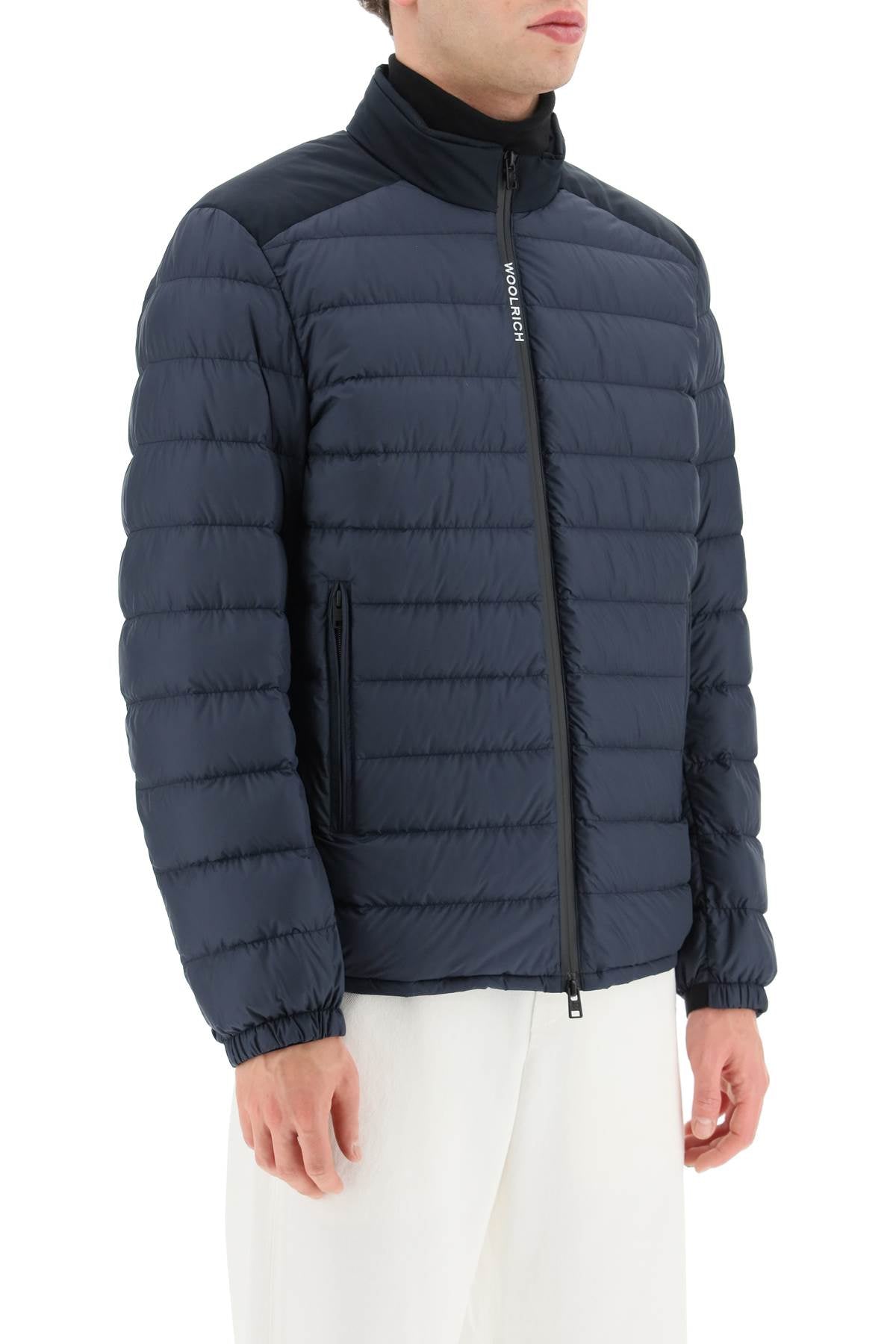 WOOLRICH Men's Blue Down Jacket for SS24