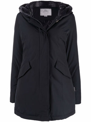 WOOLRICH Arctic Elegance Navy Padded Parka Jacket