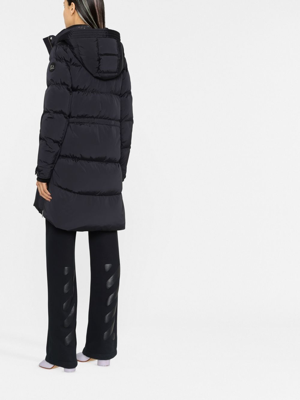 WOOLRICH Black Down Puffer Jacket with Hood for Women - FW23 Collection