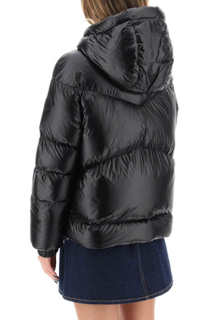 WOOLRICH Quilted Down Jacket with Hood - Regular Fit