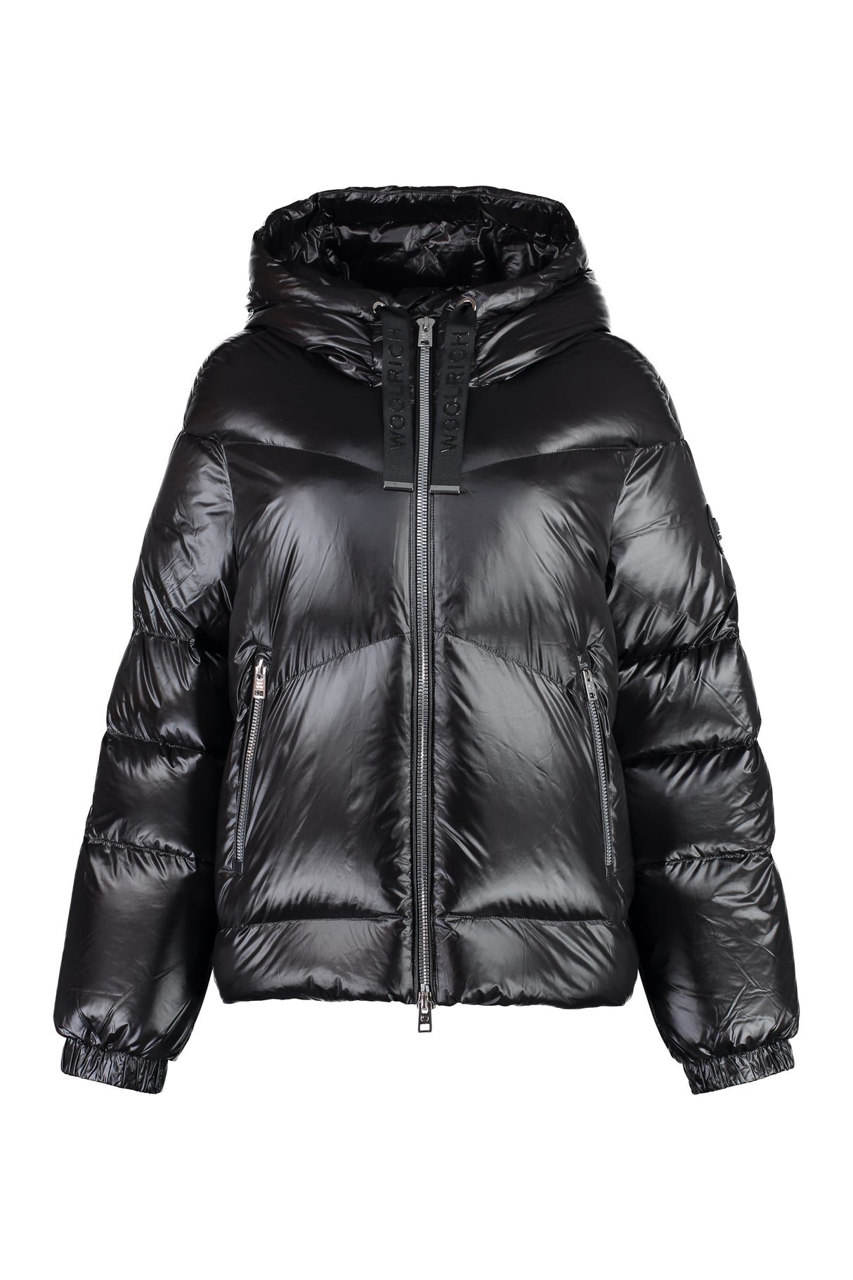 WOOLRICH Black Aliquippa Hooded Down Jacket for Women - FW23