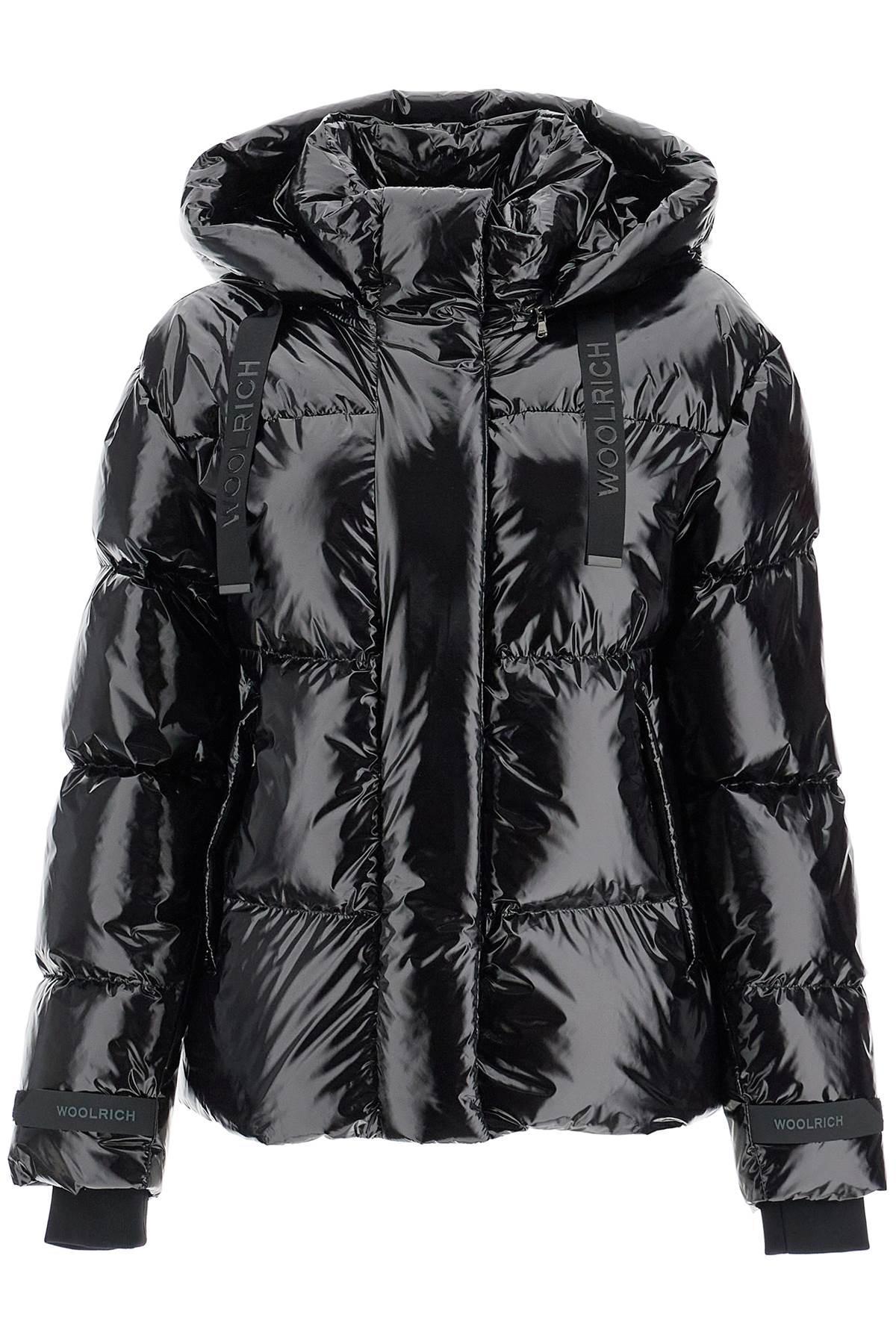 WOOLRICH Shiny Nylon Down Jacket with Detachable Hood - Women's