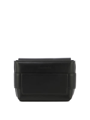 ACNE STUDIOS Mini Musubi Crossbody Leather Handbag for Women - Black