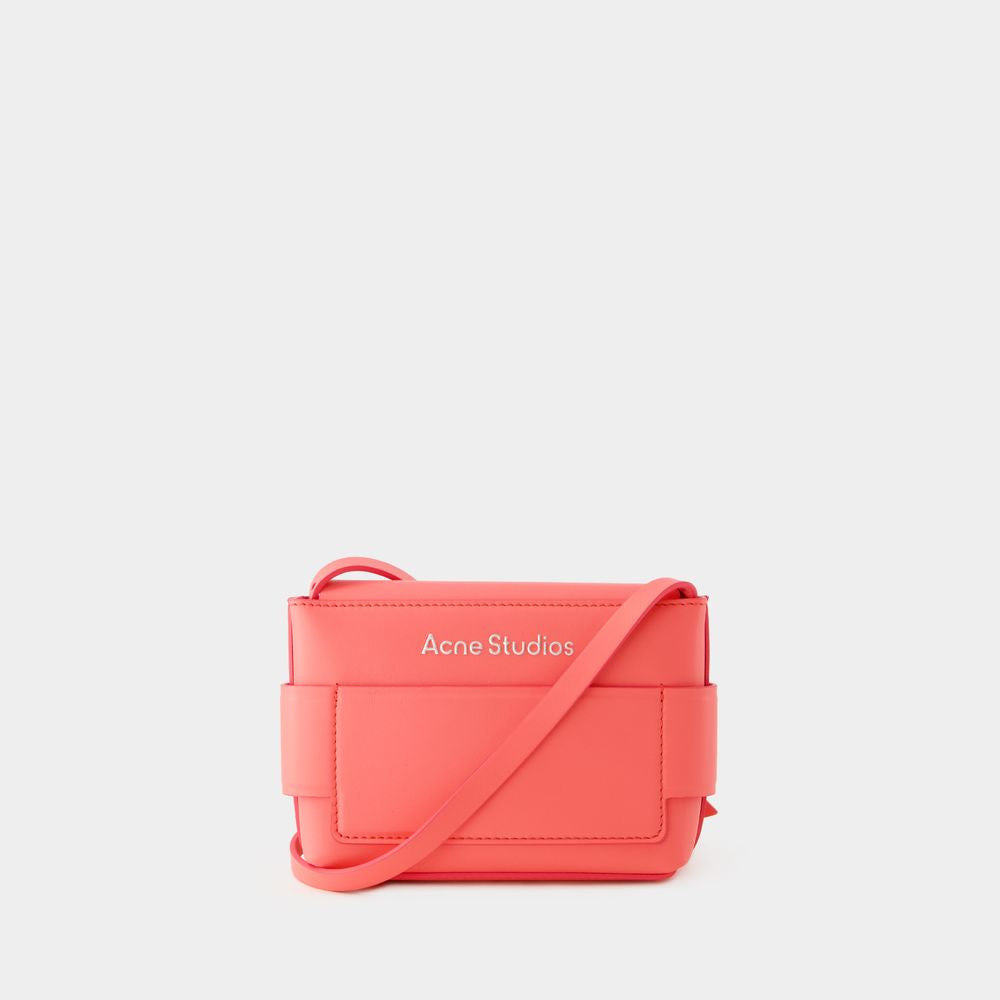 ACNE STUDIOS Luxurious Pink Calfskin Wallet on Chain for Women with Multifunctional Straps