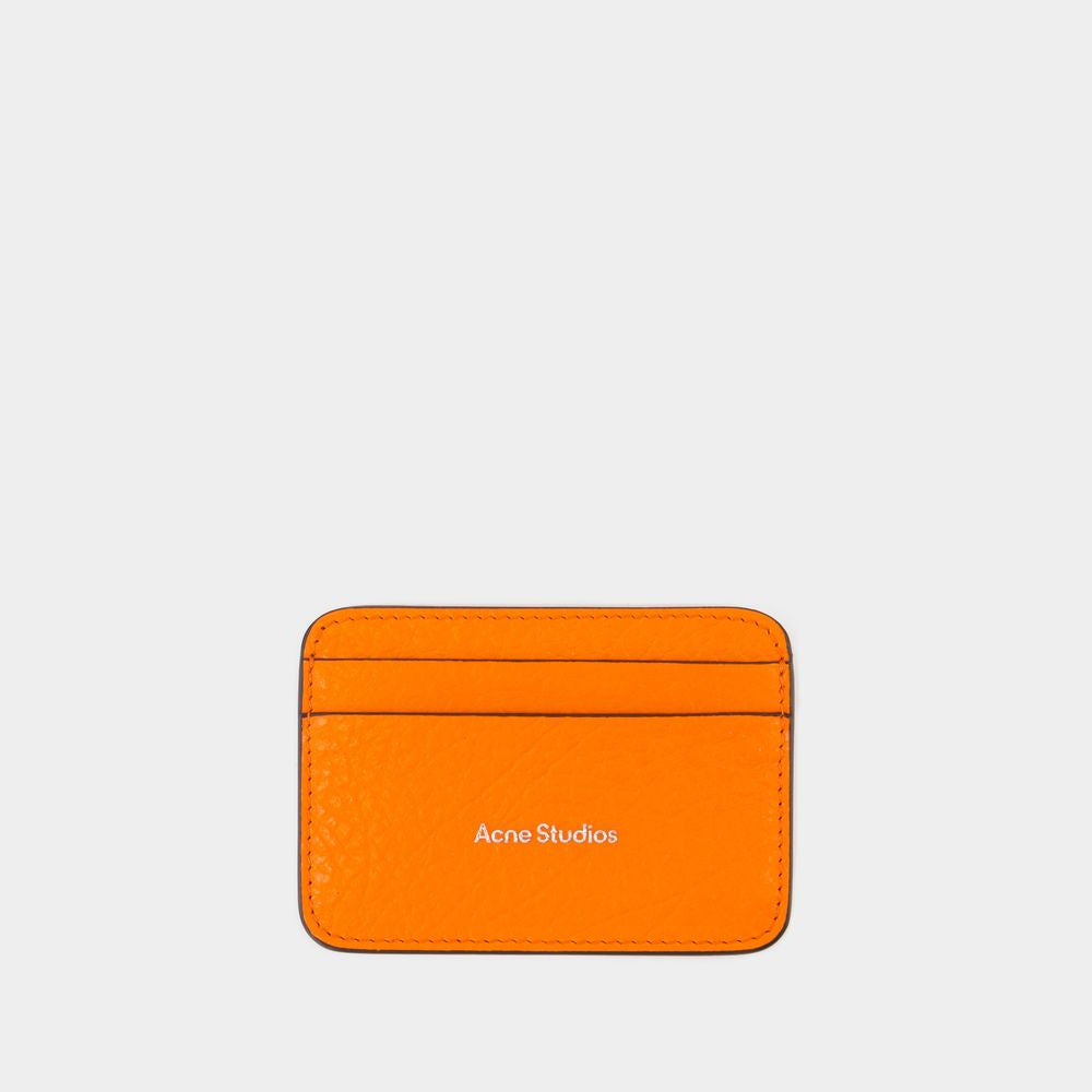 ACNE STUDIOS Unisex Mini Leather Card Holder