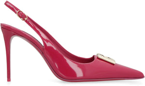 DOLCE & GABBANA Luxurious Pink Leather Slingback Pumps for Women