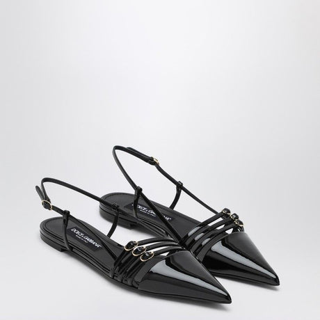 DOLCE & GABBANA Stylish Patent Low Slingback Pumps for Women