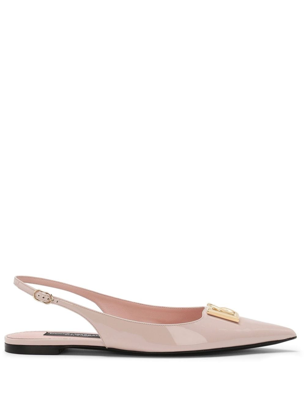 DOLCE & GABBANA Pink Leather Slingback Pumps - SS24