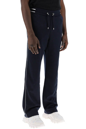 BALMAIN Fashionable Navy Joggers for Men