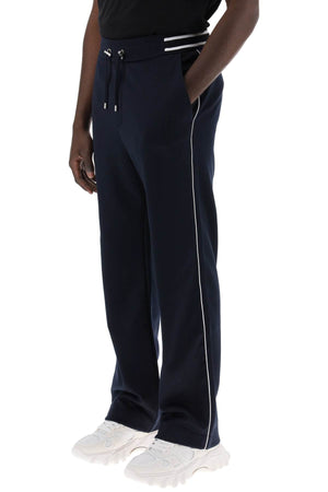 BALMAIN Fashionable Navy Joggers for Men