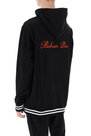 BALMAIN Men's 24SS Hoodie in EKA Noir Rouge