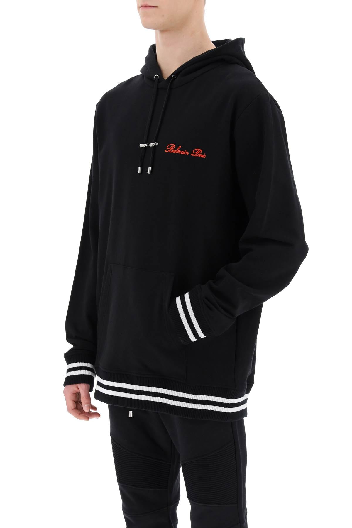 Áo Hoodie Nam Mẫu 24SS Màu Đen Đỏ EKA