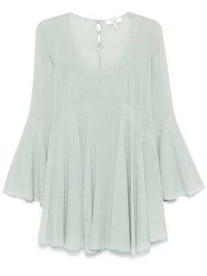 CHLOÉ Elegant Silk Mini Dress with Flared Skirt