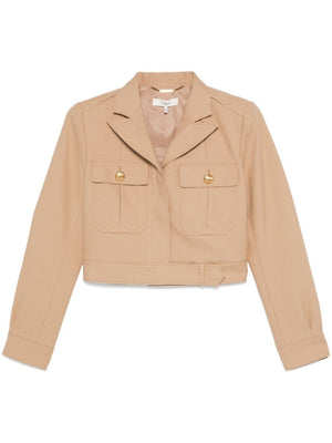 CHLOÉ Mini Camel Jacket with Golden Buttons