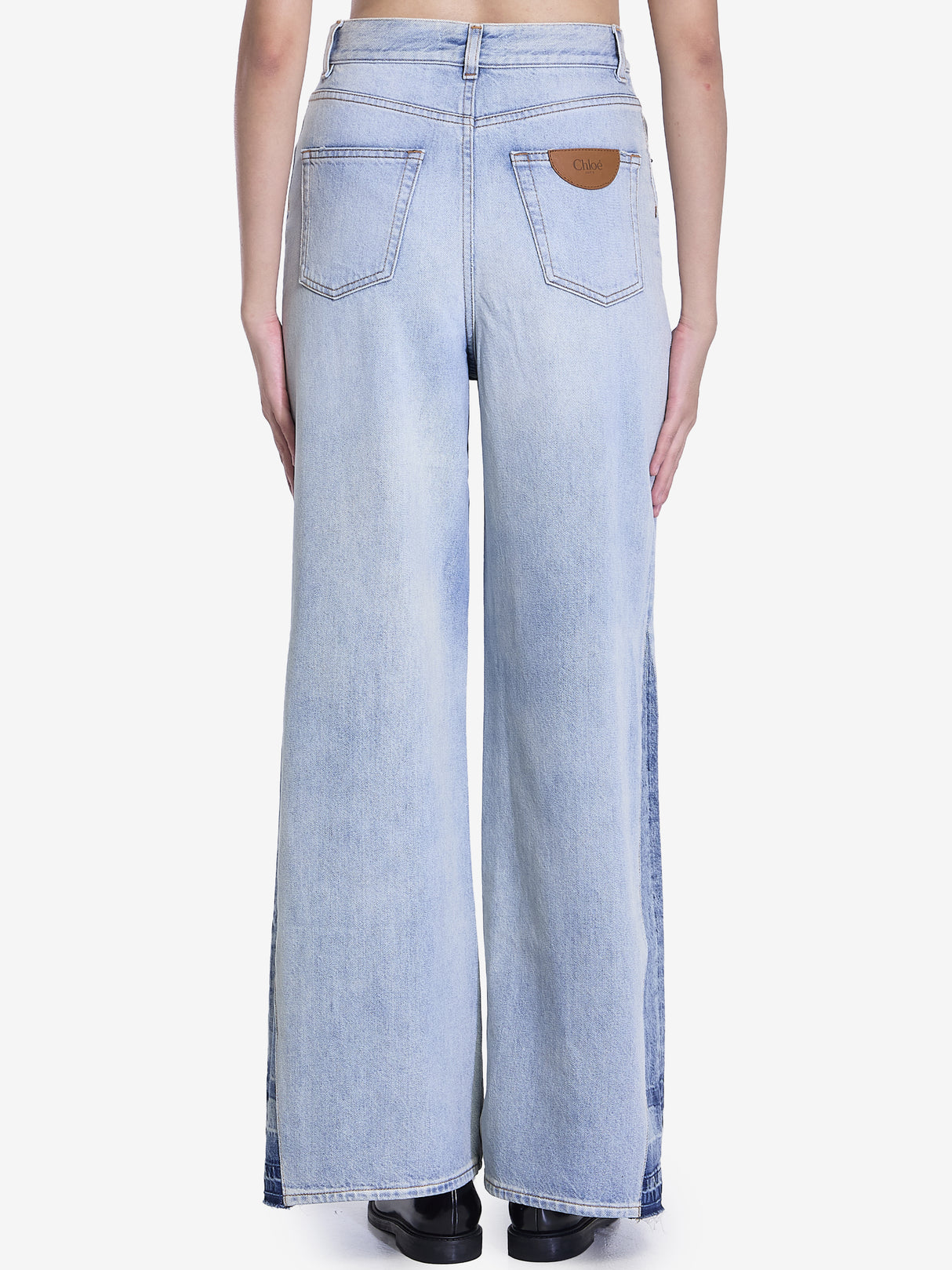 CHLOÉ High-Rise Wide Leg Denim Jeans