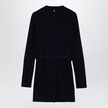 CHLOÉ Elegant Long Wool Knit Cardigan