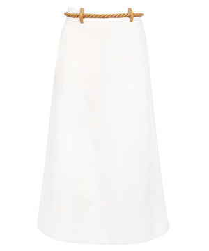 CHLOÉ White FW22 Iconic Milk Skirt for Women