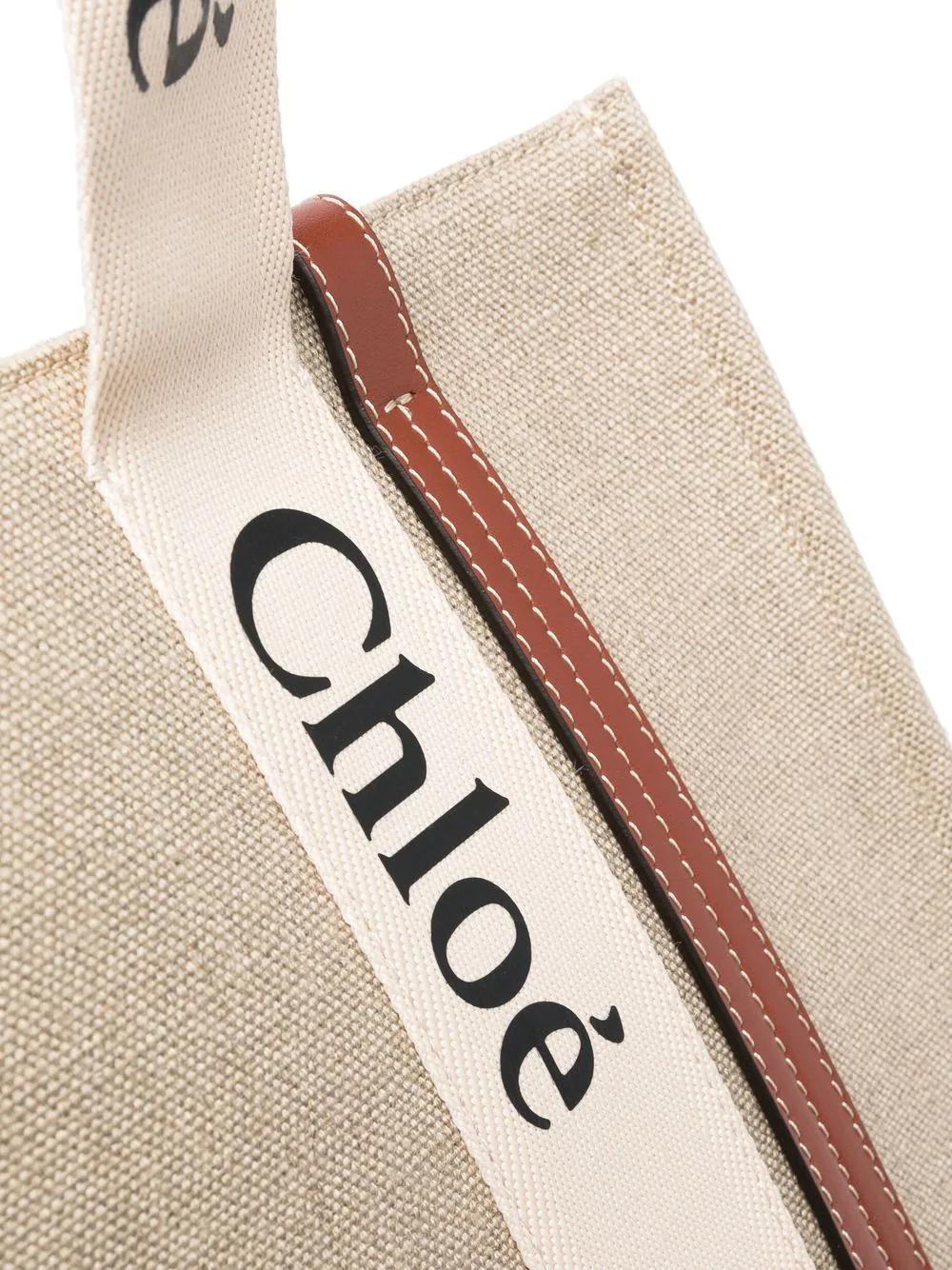 CHLOÉ Woody Mini Handbag (W:36CM H:28CM D:12CM)