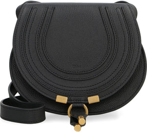 CHLOÉ Pebbled Leather Saddle Handbag - 18 cm