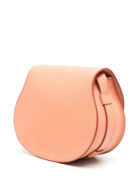 CHLOÉ Women's Small Pink Leather Crossbody Handbag SS24