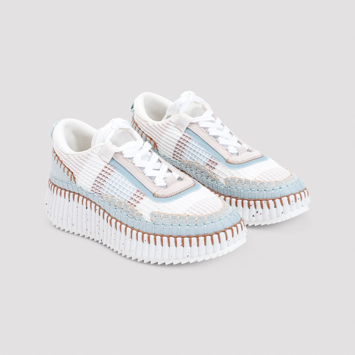 CHLOÉ Recycled Net Chunky Sneakers for Women