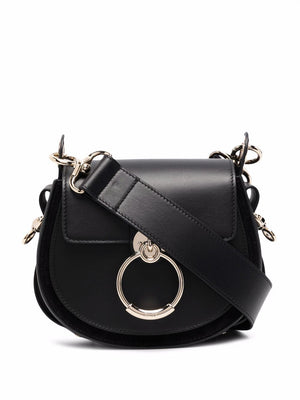 CHLOÉ Women's Small Tess Leather Crossbody Bag in Black for FW23