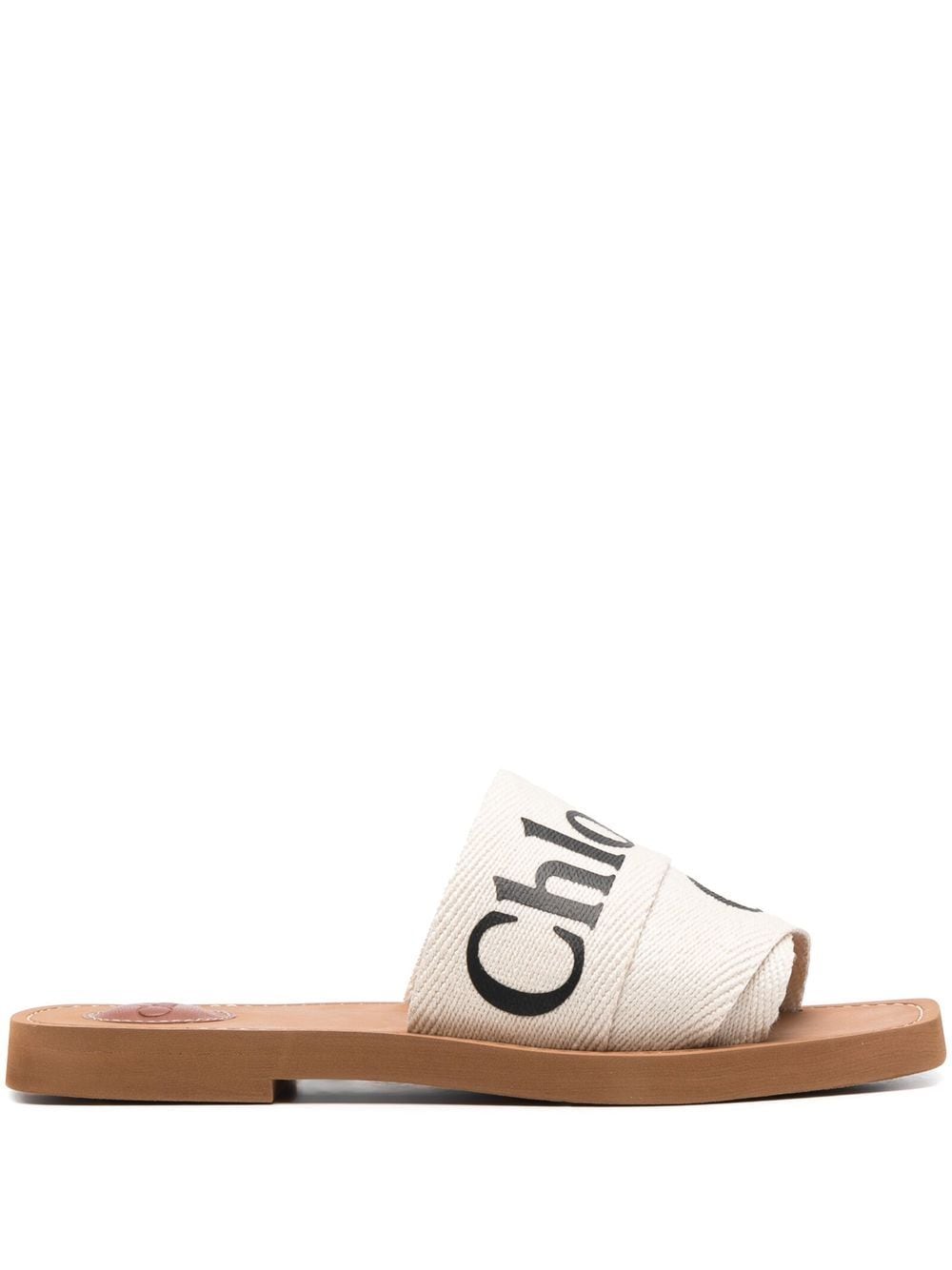 CHLOÉ Sleek Square-Toe Leather Sandals