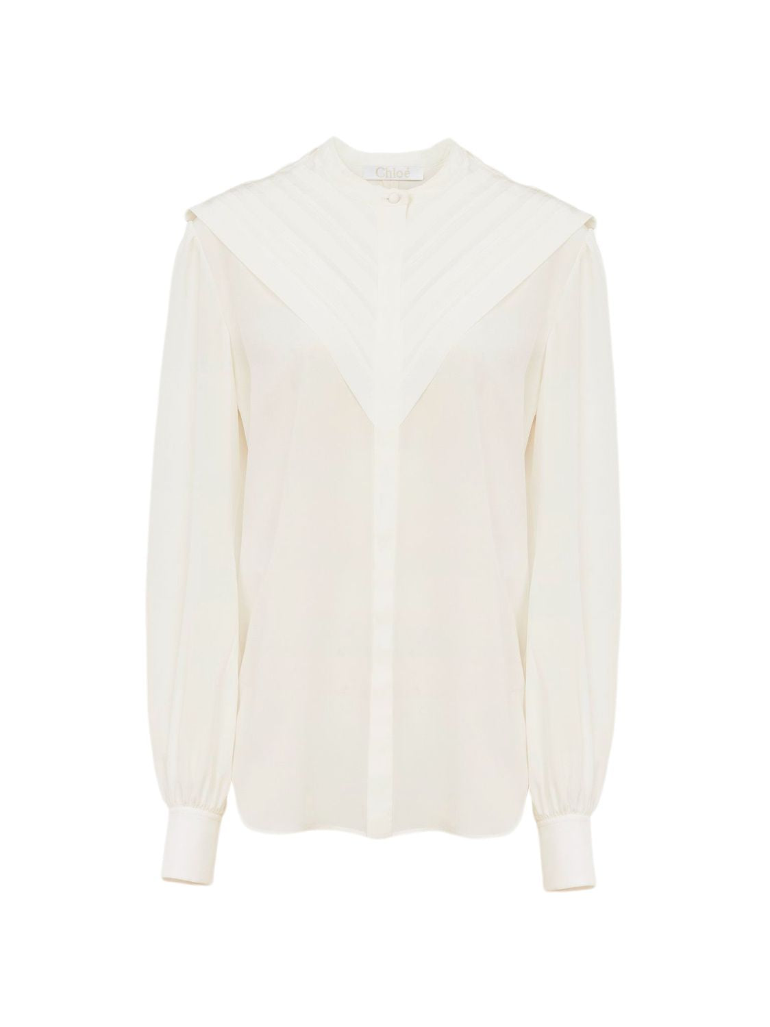 CHLOÉ White Iconic Silk Top for Women - CHC22WHT13004107
