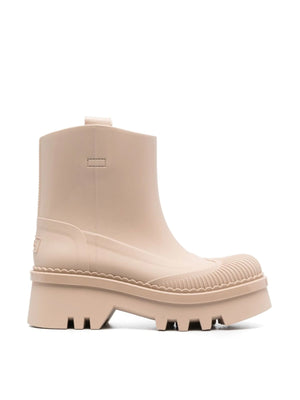 CHLOÉ Chic Rain Boots with Logo Heel - 5.5 CM