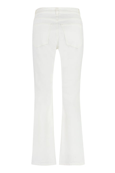 CHLOÉ Women's White 5-Pocket Straight-Leg Jeans for FW23