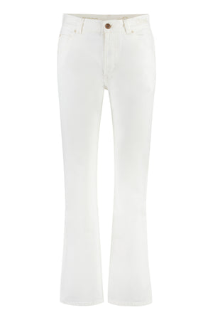 CHLOÉ Women's White 5-Pocket Straight-Leg Jeans for FW23