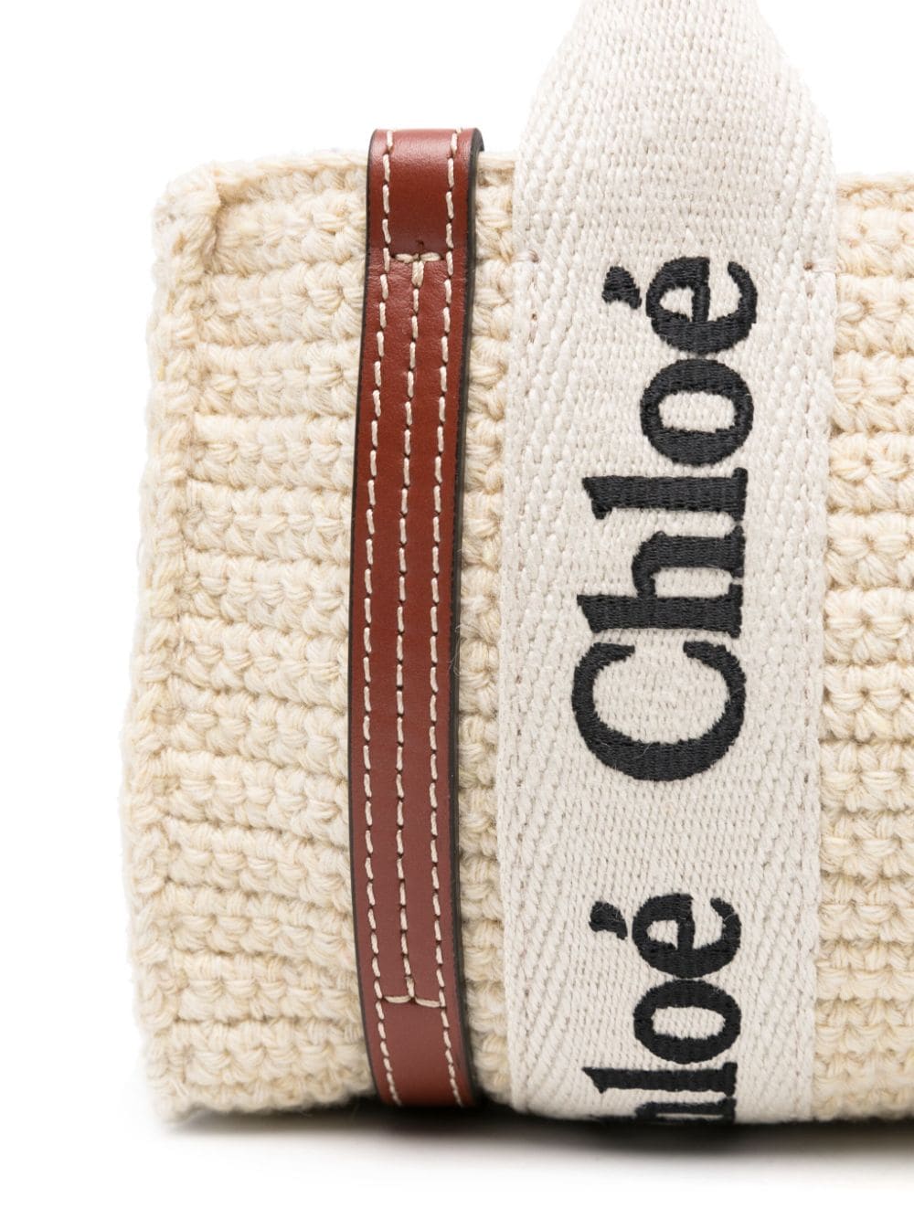 CHLOÉ Mini Crossbody Handbag in Beige and Camel Brown