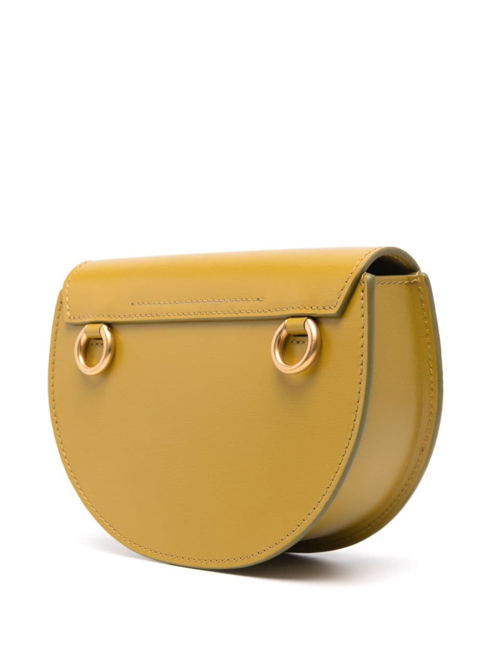 CHLOÉ Mini Crossbody Handbag in Amber Green Leather