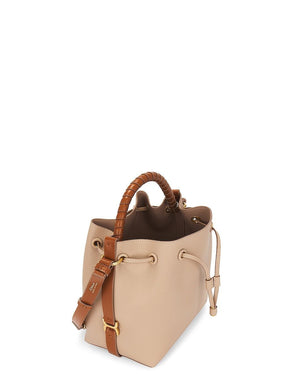 CHLOÉ Luxurious Mist Ivory Leather Handbag for Women - Fall/Winter 2023 Collection