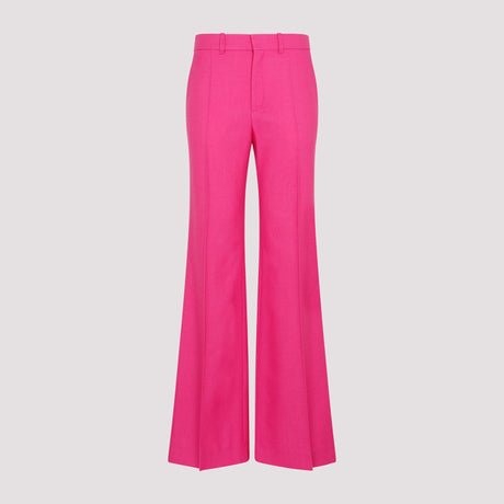 CHLOÉ Pink & Purple Wool Blend Pants for Women – SS23 Collection