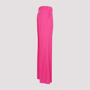 CHLOÉ Pink & Purple Wool Blend Pants for Women – SS23 Collection