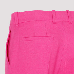 CHLOÉ Pink & Purple Wool Blend Pants for Women – SS23 Collection