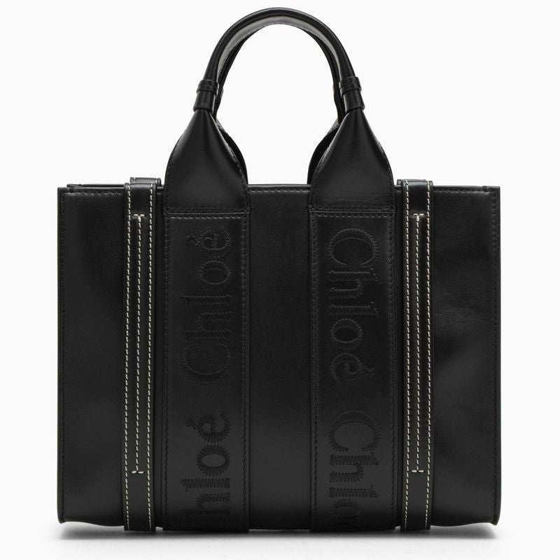 Túi xách đeo chéo da đen chất lượng cao có dây đeo tháo rời