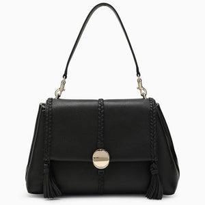 CHLOÉ PENELOPE M BLACK Handbag WITH GOLDEN LOGO