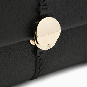 CHLOÉ PENELOPE M BLACK Handbag WITH GOLDEN LOGO