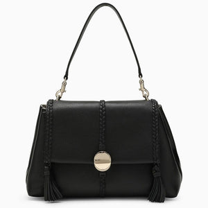 CHLOÉ Black Leather Medium Shoulder Handbag from SS24 Collection