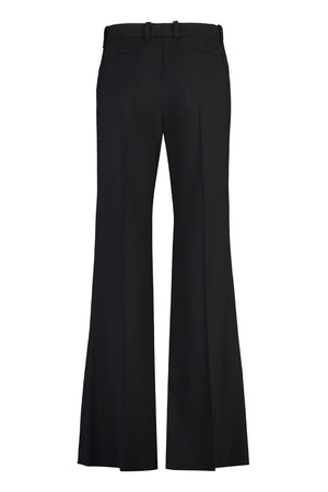 CHLOÉ Flared Wool Pants for Women in Black - FW23